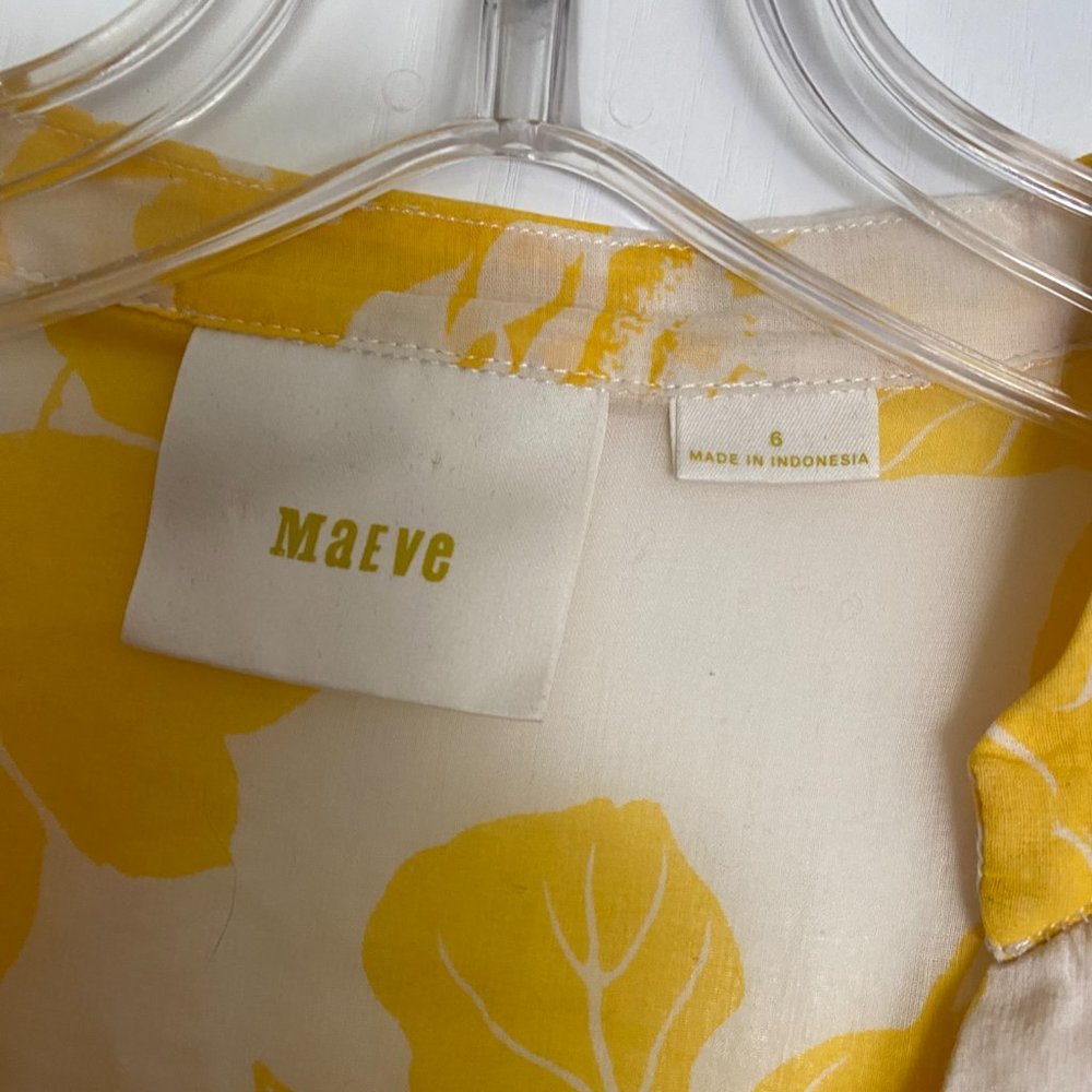 maeve anthropologie floral print button down blouse - Picture 2 of 4